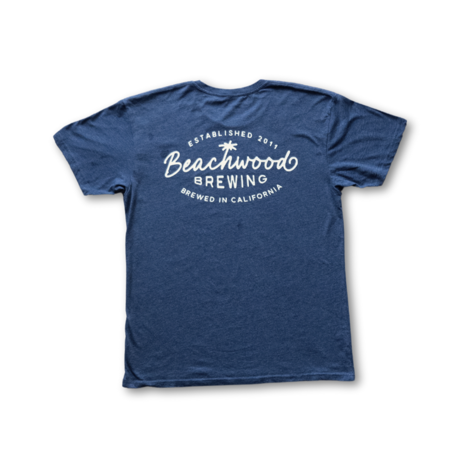 Beachwood Palm T-Shirt - Navy- Unisex