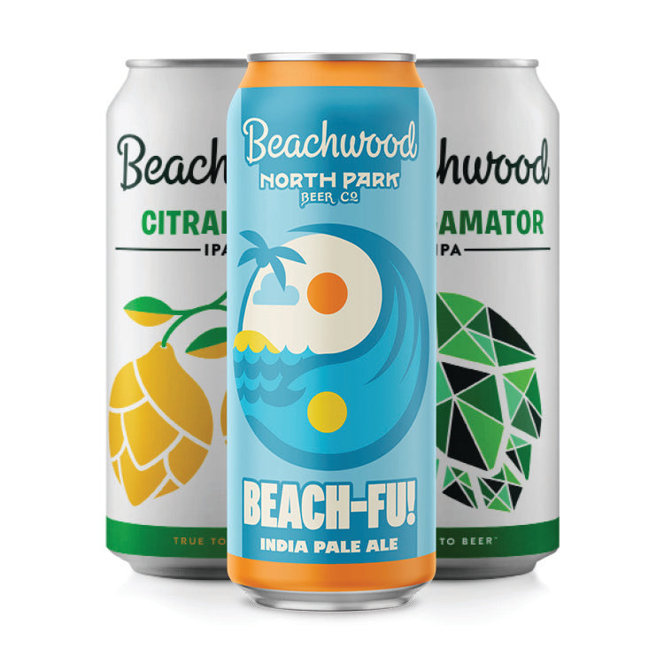 MIXED IPA CASE: Beach-Fu! + Amalgamator + Citraholic - 6 x 4pk 16oz cans