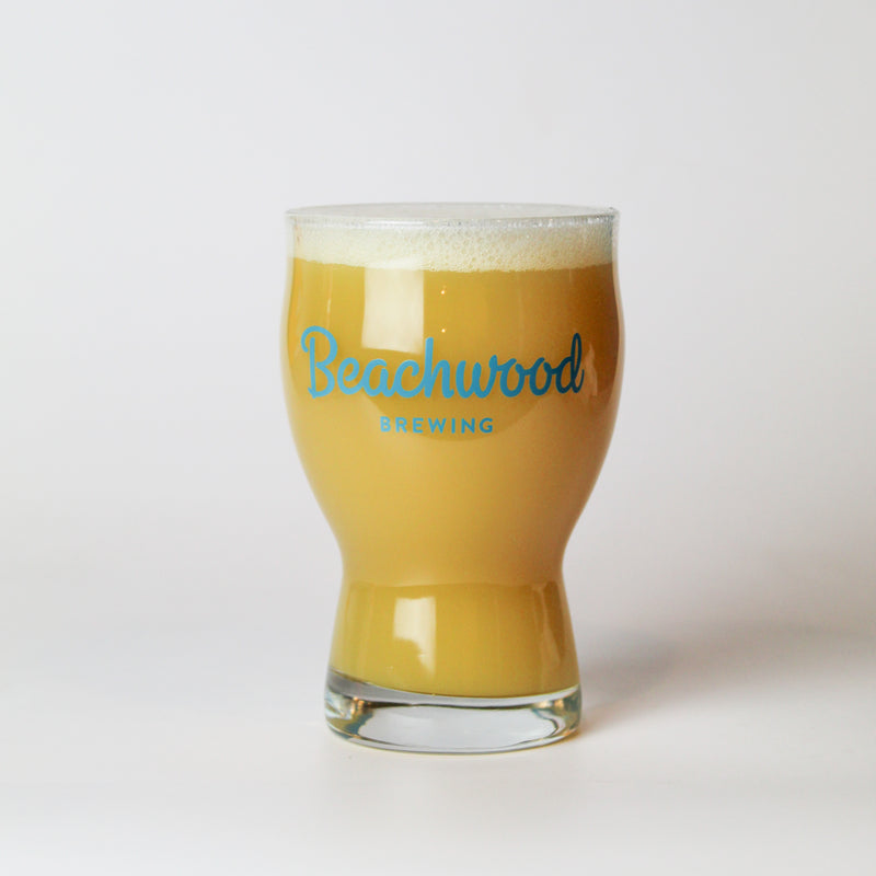 Beachwood 13.5 oz Pub Glass w/ Teal Blue Logo